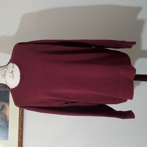 DKNY wine colored sweatshirt